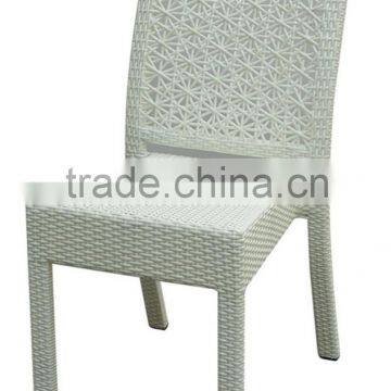 Aluminum White Outdoor Wicker Chair photo-2