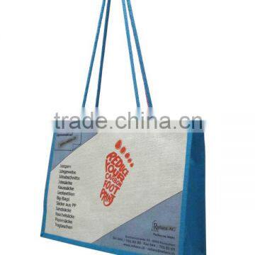 Jute shopping bag printed