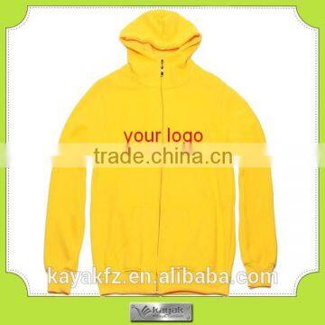 Customized blank unisex yellow female hoodies for wholesale