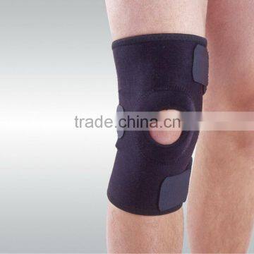 black neoprene adjustable knee support