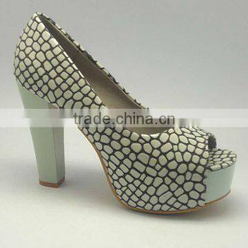 Pretty Steps 2012 more color peep toe top selling PU material shoes for female/women /lady