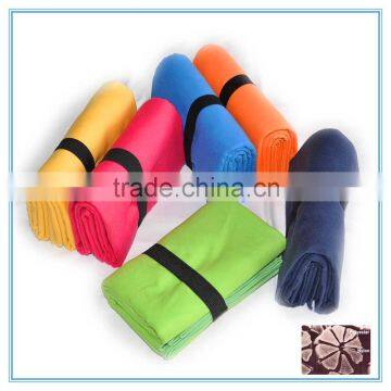 elastic band outdoor microfiber towel