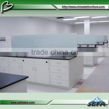 Popular Design Customized Lab Floor Mounted Steel Furniture Work Bench with Drawer