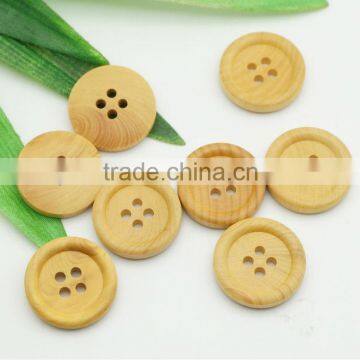 4 holes natural wood buttons