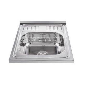 High quality modern single bowl layon kitchen sinks 60*50 cm