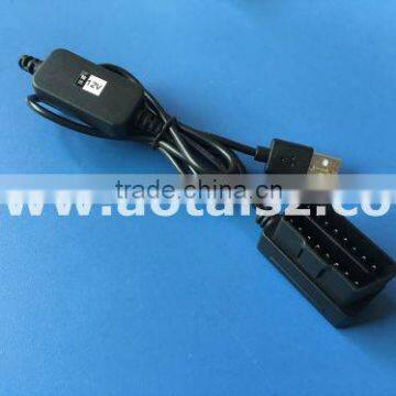 5V to 12V cable 5v input 12v output OBDII USB cable