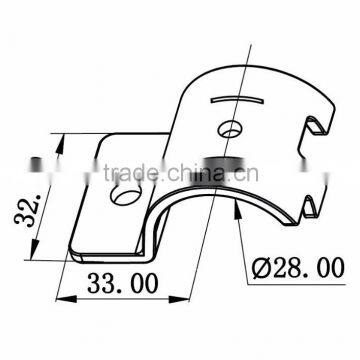 JY-39|Anti-rust Metal Joint for Coated Pipe|Plated Pipe Fittings for Logistics|Metal Clamp for Furniture photo-2