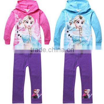 Cute Children Frozen Clothing Set Girls Elsa Costume Dress With Top Kids Frozen Clothes