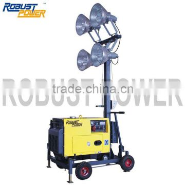 truck mounted telescopic light tower pole