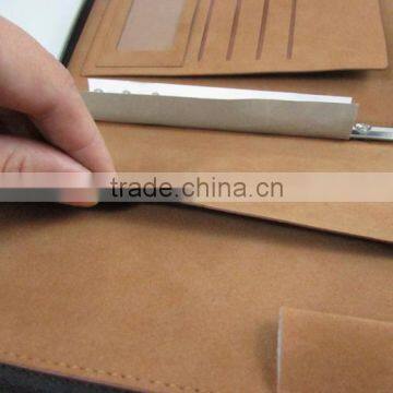 Leather Folder for Interview With Custom Logo Embossing 2 Hole Display Folder photo-4