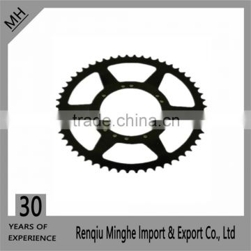 black color and painted 56T 11H ATV motorcycle sprocket gear with stainless steel material