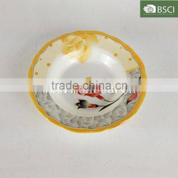 Round Plastic Melamine Plates China Ware