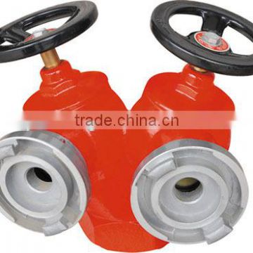 Fire fighting equipment Double Outlets Fire Hydrant valve,fire hydrant cap