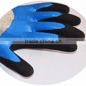 13 gauge knit full white nitrile coating safety glove/working gloves