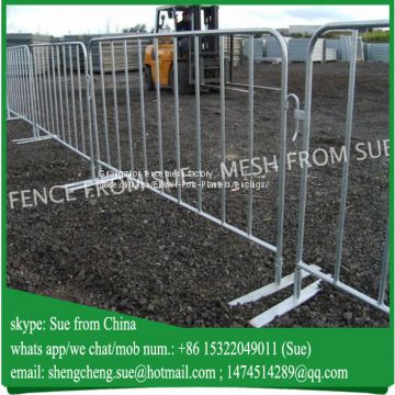 Hot dipped galvanized crowd control barrier for events/activities