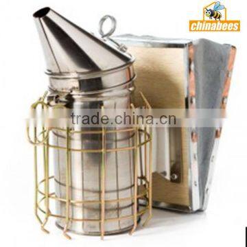 Best bee keeping equipment smoker made by stainless steel and leather