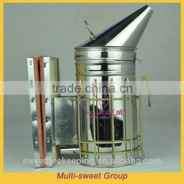 stainless steel manual bee smoker honeybee smoker for beekeeping tools