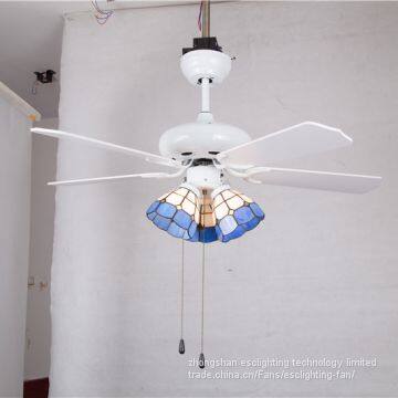 Esc reverse function 110-240v 48''iron balde white ceiling fan lights