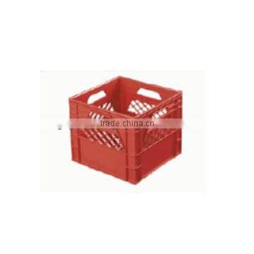 Red Color Dairy Plastic Mesh HDPE Crate for Sale