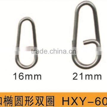 High Quality Brass Fishing Bent Head Oval Split Ring photo-2