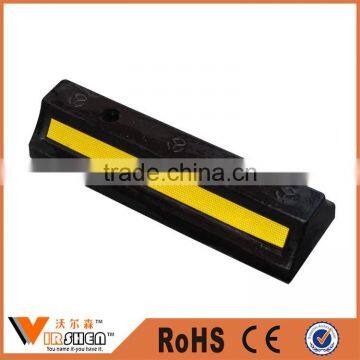 Yellow Striped Parking Lots Garage plastic reflective car wheel stop block