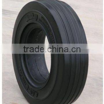 Discount Black Solid Tire Press White Split Rim 4.00-8 Wheel for Trailer photo-4