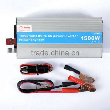 1500 Watt Power Charger Inverter Adapter DC 12V to AC 110V Modified Sine Wave