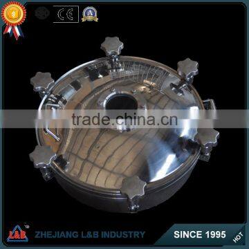 stainless steel ss304/316 manhole cover with sight glass(BLS)