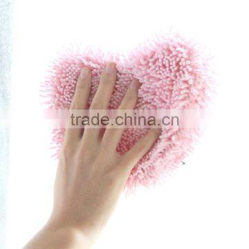 Cute Heart Microfiber Chenille Cleaning Sponge photo-5