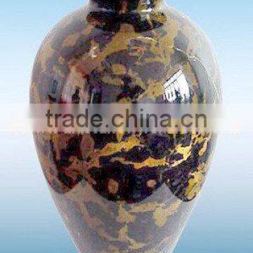 NATURAL BLACK AND GOLD MARBLE FLOWER VASES photo-4