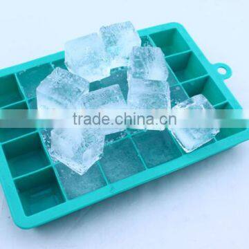 Popular item in summer wholesale silicone ice cube tray 24 grid