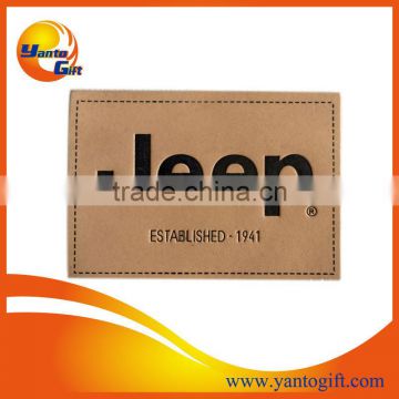 Synthetic leather patch for clothing