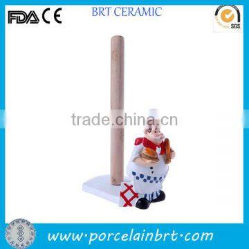 Resin chef design novelty napkin Towel Paper Holder