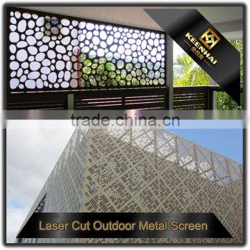 304 Stainless Steel Decorative Laser Cut Outdoor Perporated Metal Screen