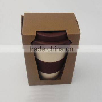 16oz Colorful Bamboo Fiber Coffee Cup With Silicone Lid And Holder photo-4