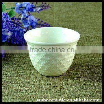 Bulk Tea Cup Whoelsale 80ml Mini Relief Tea Cups For Home Use photo-2