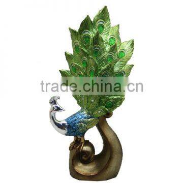 Polyresin Blue Peacock Home Decorations Gifts photo-5