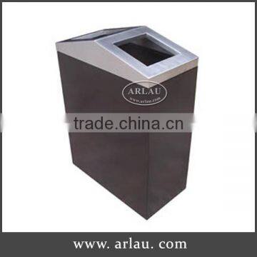 Arlau Outdoor steel metal garbage containers manufacturers