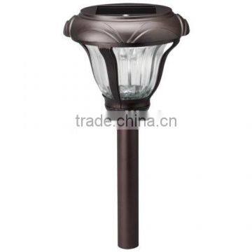 4-PC (PDQ) EMBOSSED FRAME Diecast Aluminum Solar Path Light