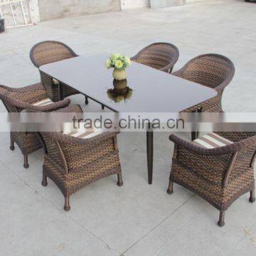 Modern Style Aluminum and PE Rattan Handcraft Wicker Outdoor Furniture (BP-3017C)