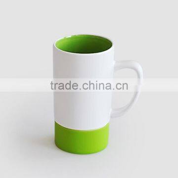 2016 Hot Sale Tall Ceramic Coffee Mug With Silicone Base photo-2