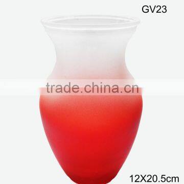 Home Decoration Yellow Frosted Glass Flower Pot photo-2