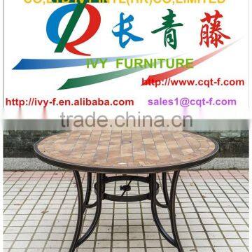 America rubber aluminum ceramic tile with printed top anique design dining room furniture table,KD