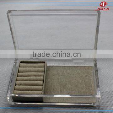 Wholesale Custom Luxury Transparent Acrylic Custom Jewelry Organizer Box