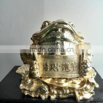 FRP Gold Frog Statue photo-5