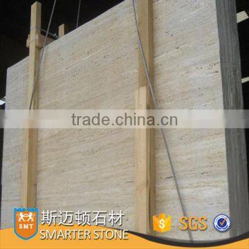 Imported travertine tiles polished slabs honed filling holes