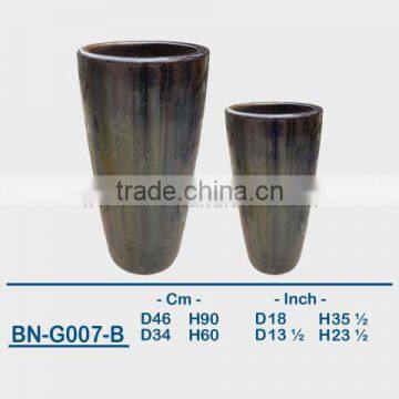GLAZED CERAMIC OUTDOOR POT BN-G007 photo-2