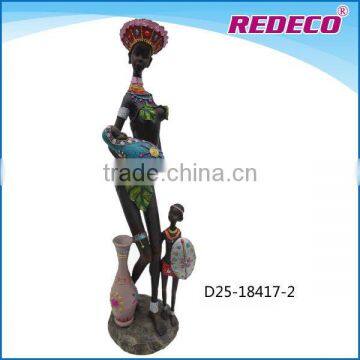 Resin african black dolls