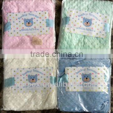 Bubble fleece baby blanket