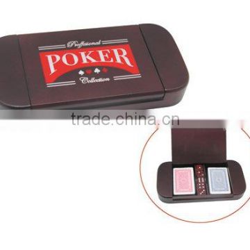 Wooden poker game